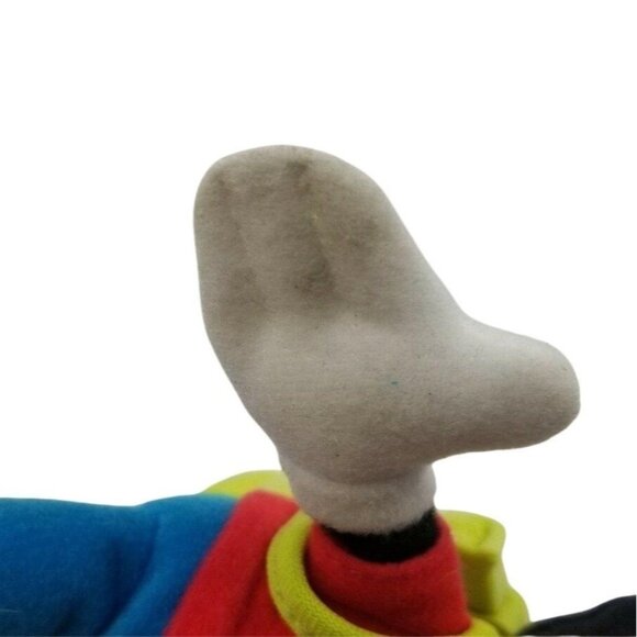 Disney Mickey Mouse 8 in Plush Clip On Backpack Orange Stretch Cord Fisher Price - Picture 6 of 9